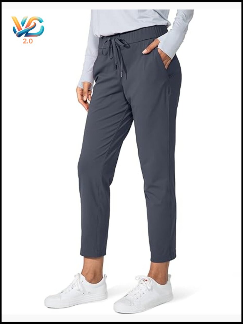 7/8 Ankle Stretch Sweatpants with Deep Pockets for Golf Travel Lounge